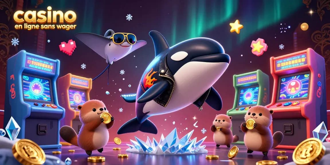 Découvrez un casino en ligne sans wager avec des personnages colorés et des éléments de jeu captivants.