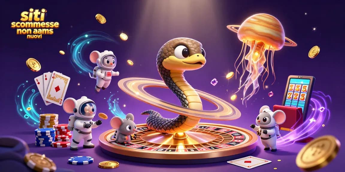 Giocatori che scommettono nei siti scommesse non AAMS nuovi circondati da monete e chips colorate.