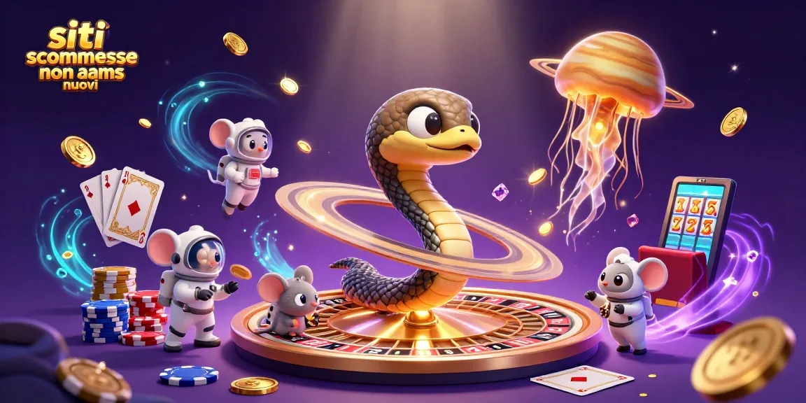 Giocatori che scommettono nei siti scommesse non AAMS nuovi circondati da monete e chips colorate.