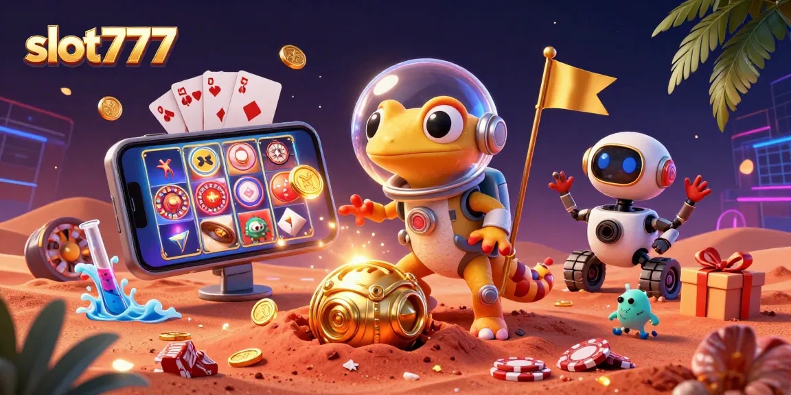 Play exciting slot777 games with vibrant graphics and dynamic features in a colorful casino universe.