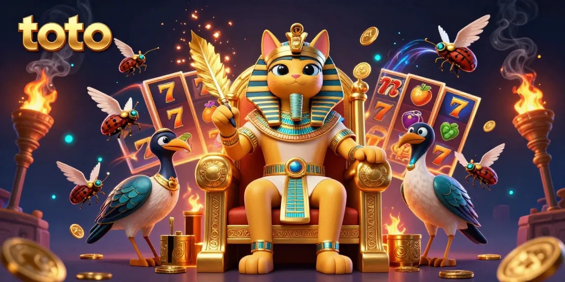 Spin the reels of toto slots with a pharaoh cat guiding strategy for big wins.