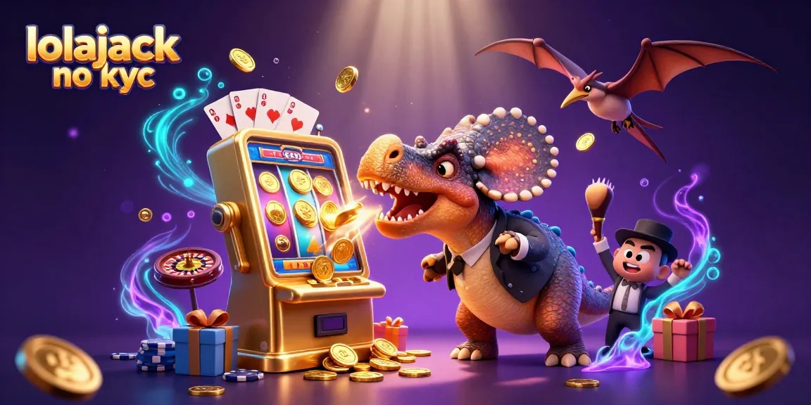 Spin for big wins at lolajack no kyc with wild dinosaur adventures and thrilling slot action!
