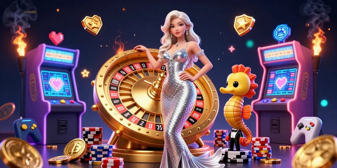Experience the thrill of UFABET with interactive games amidst captivating casino elements.