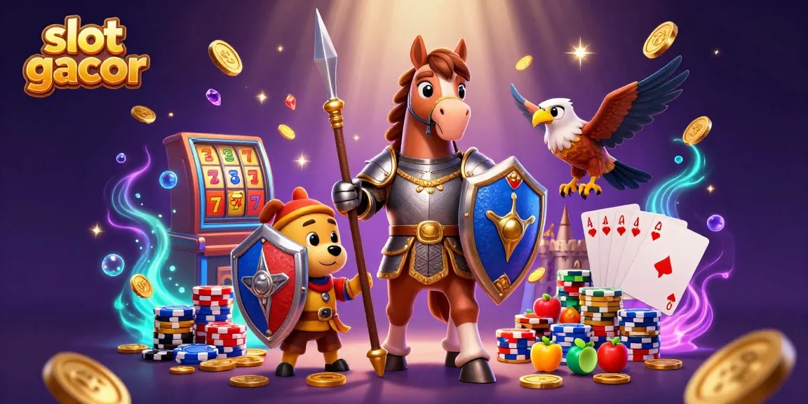 Experience slot gacor excitement as shimmering coins and fruity symbols celebrate big wins!