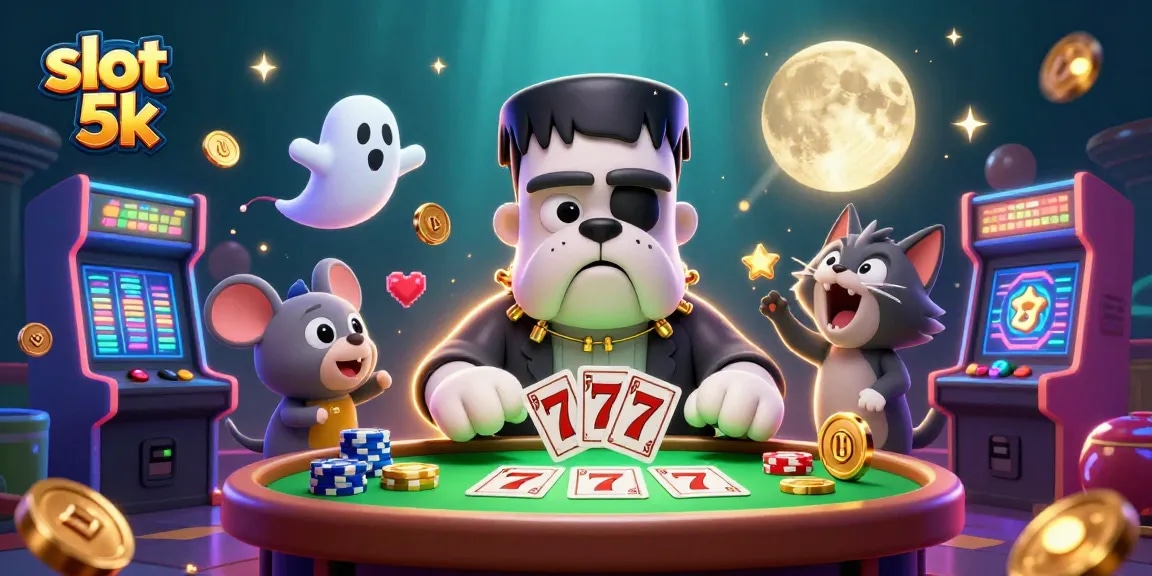 Experience thrilling gameplay at slot 5k with dynamic characters and vibrant casino elements.