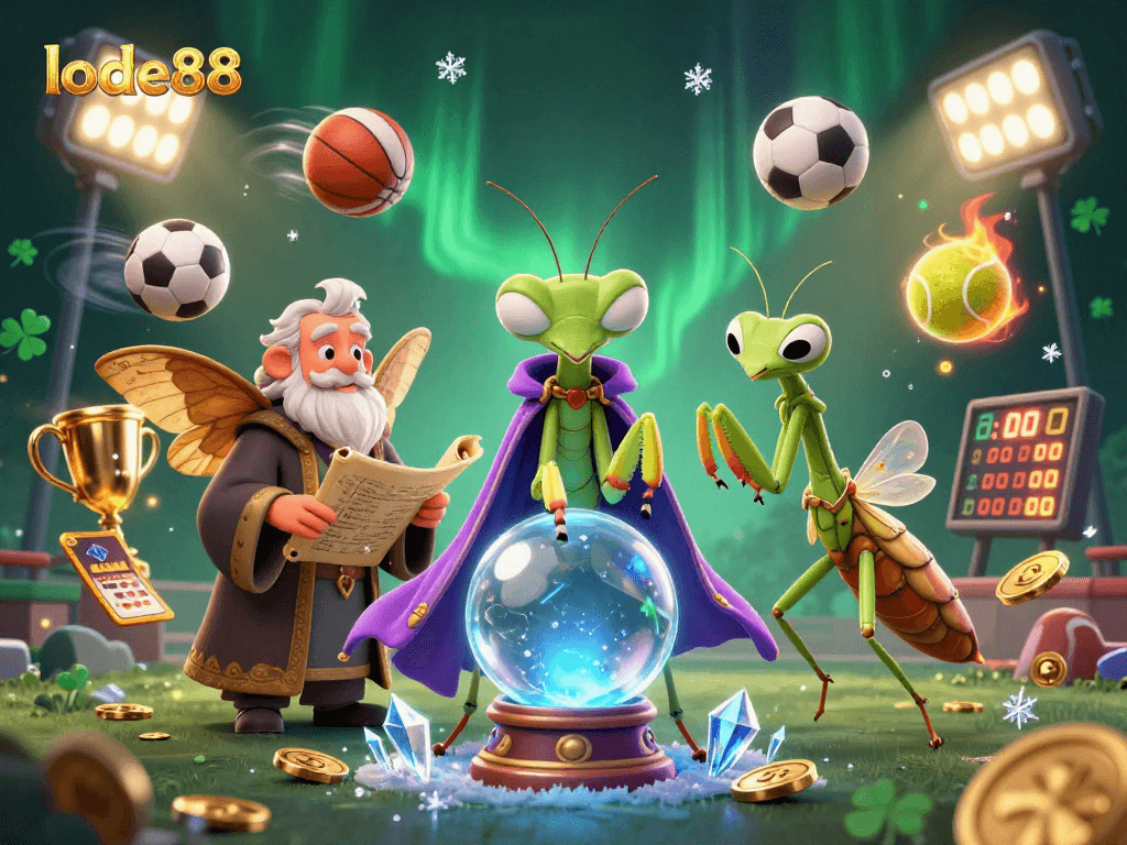Join lode88 for an epic gaming experience with 3D fortune tellers, sports action, and mystical elements.