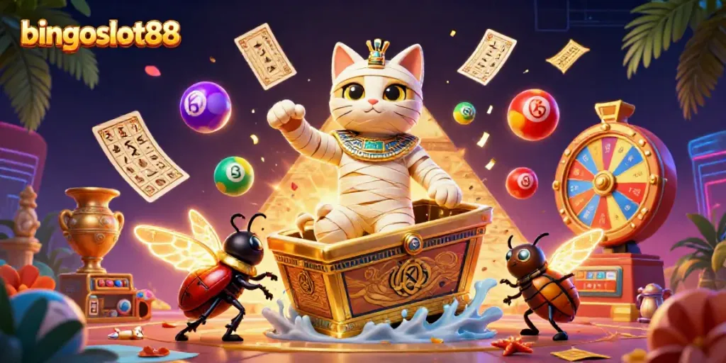 Rasakan keseruan bingoslot88 dengan karakter unik memikat dan permainan menarik dalam ilustrasi 3D.