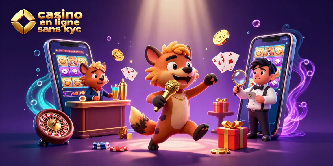 Jouez à des jeux captivants sur un casino en ligne sans KYC avec un équipage de hyènes hilarantes.