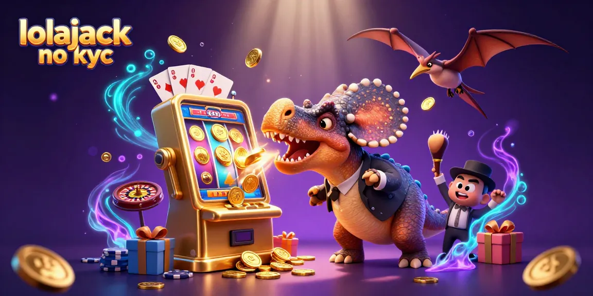 Spin for big wins at lolajack no kyc with wild dinosaur adventures and thrilling slot action!