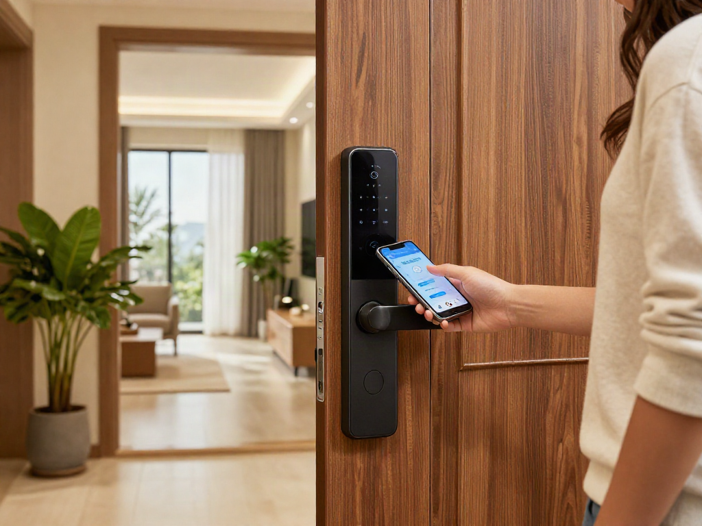 Securing your home with قفل هوشمند enhances convenience and safety in modern living.