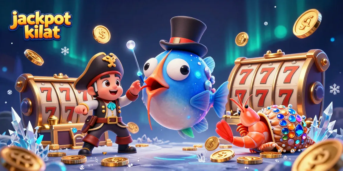 Watch jackpot kilat transform with fish and treasure in an exciting casino scene full of energy.
