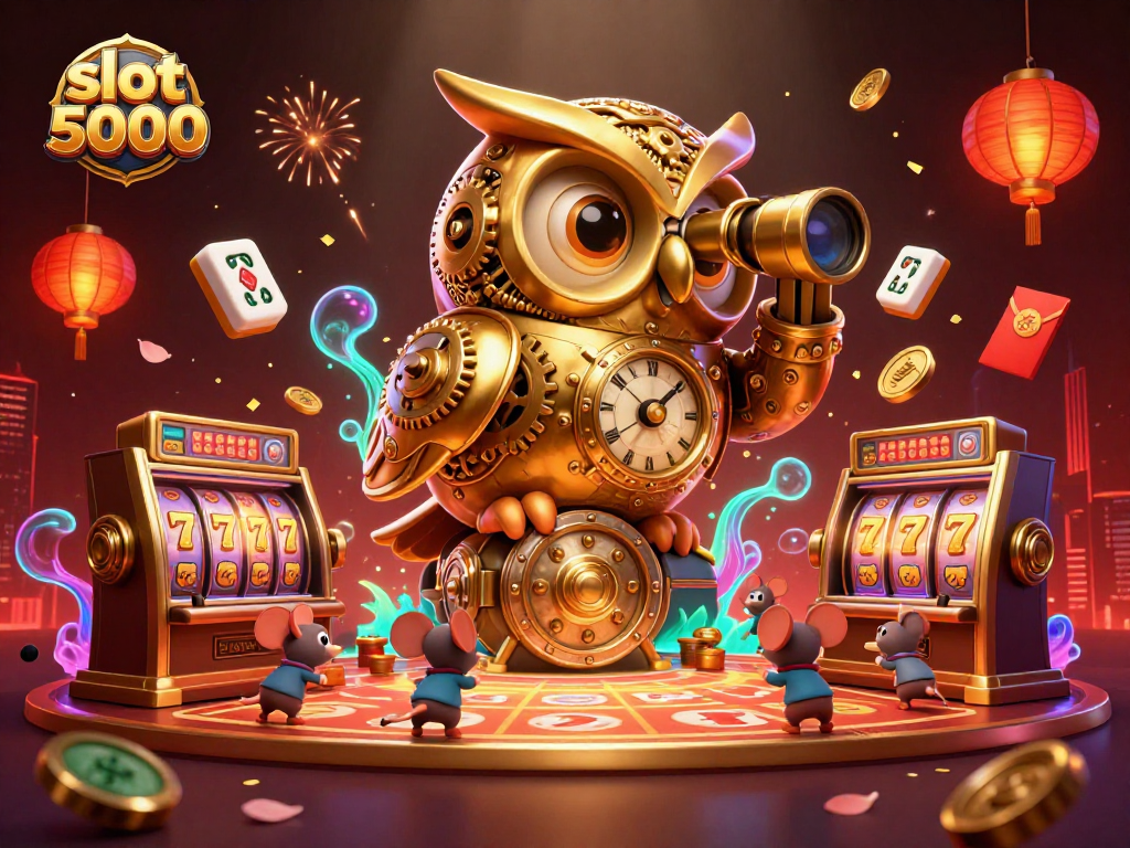 Experience thrilling gameplay with slot 5000 in this engaging, vibrant casino scene.