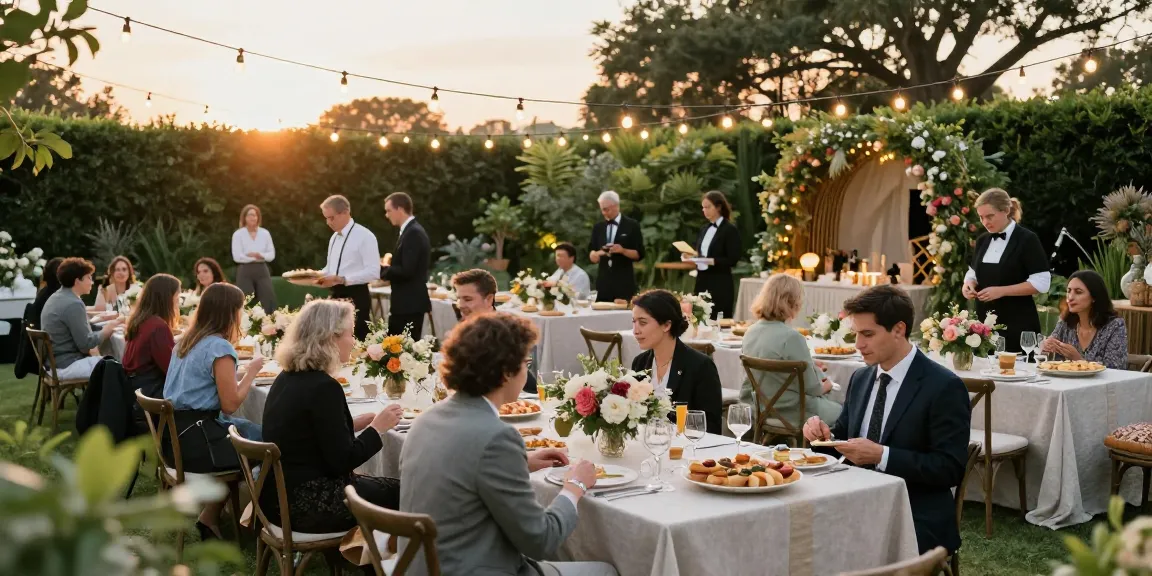 Event rentals showcasing luxury outdoor setup with fine linens and decorations.