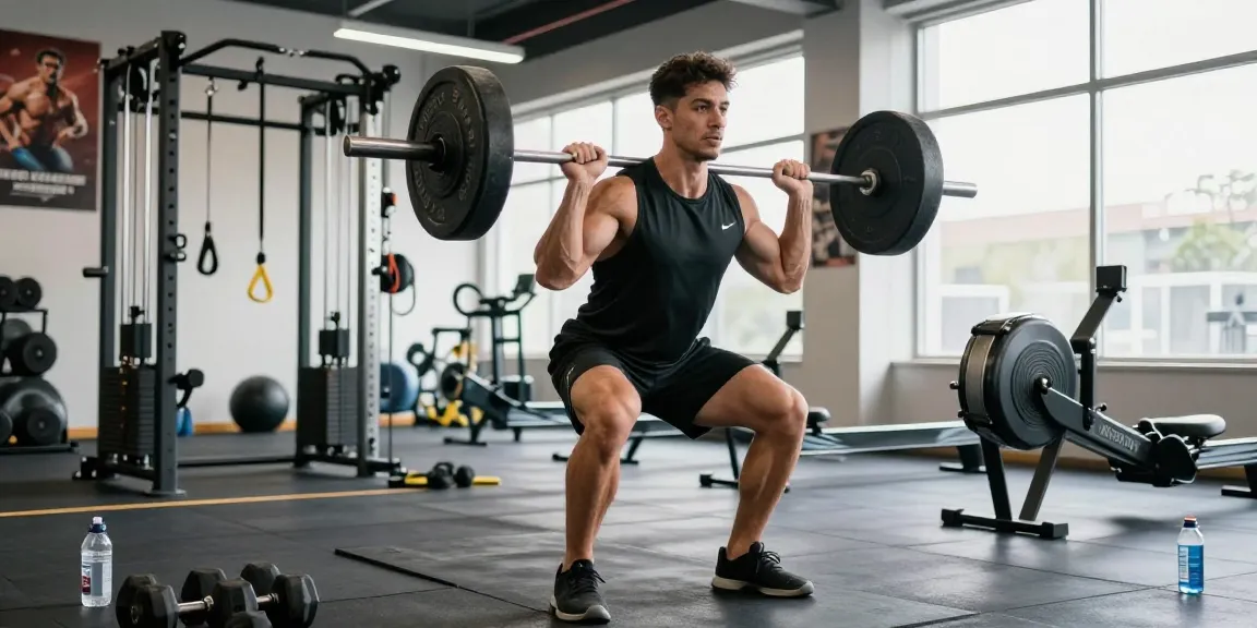 Astera Steroids Shop featured in an athletic gym scene, showcasing an athlete lifting weights with determination and focus.