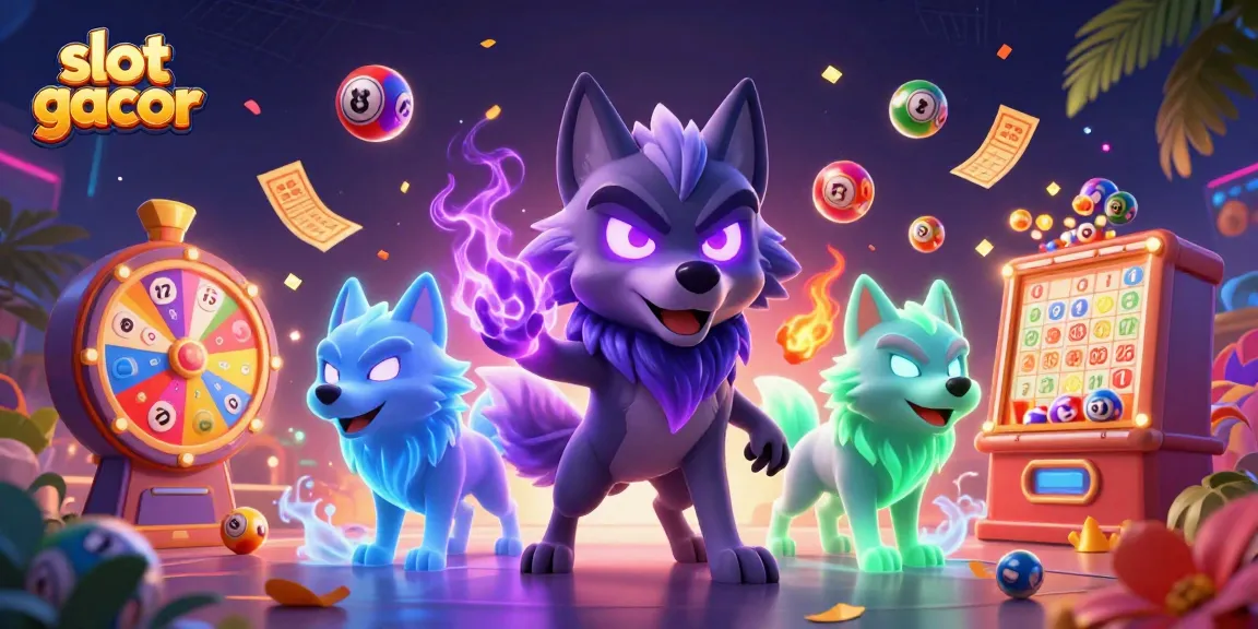 Experience excitement with slot gacor in this vibrant and rich 3D casino illustration.