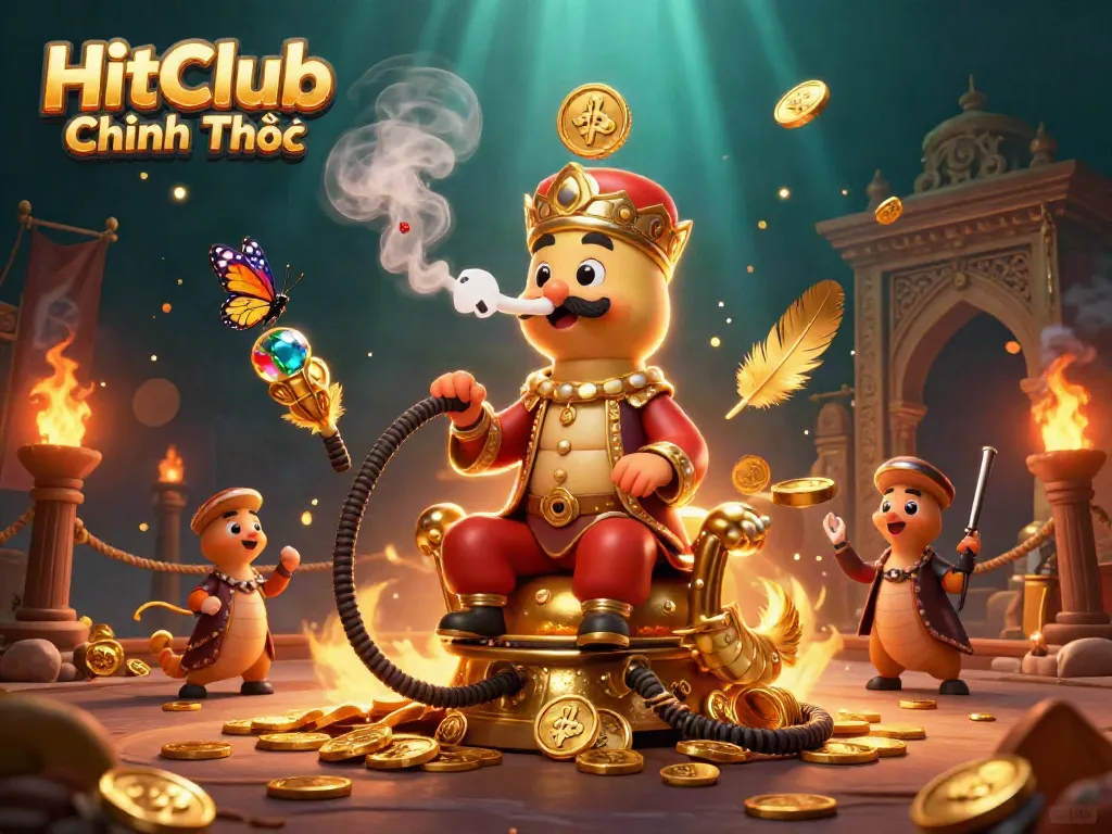 Experience thrilling gameplay at HitClub Chính Thức in this vibrant 3D casino scene.