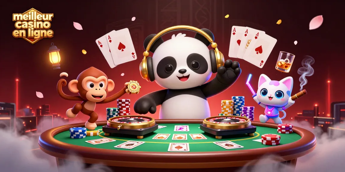 Jouer au meilleur casino en ligne avec des personnages de dessins animés dans une scène dynamique de casino.
