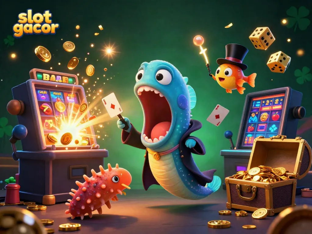 Slot gacor memikat dengan aksi ikan gulper dan angler di kasino digital.