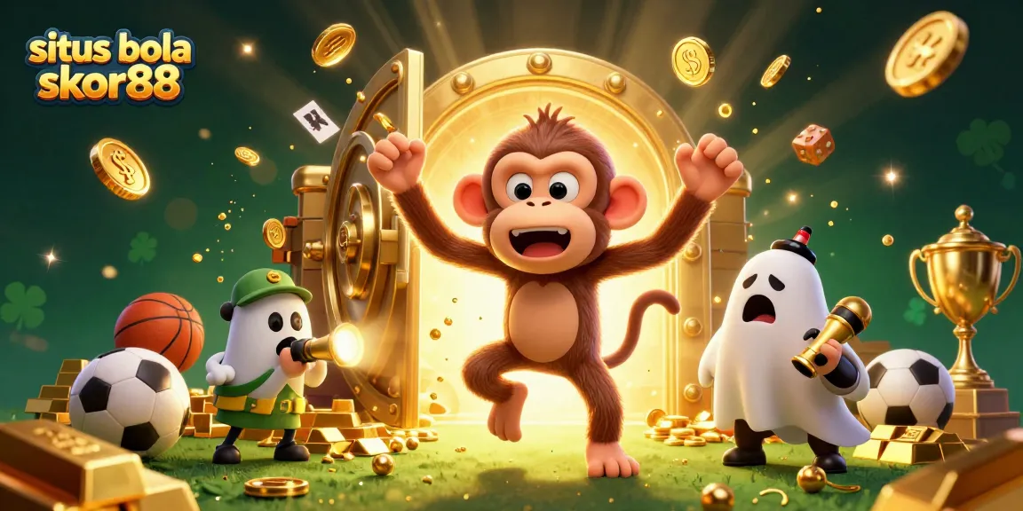 Experience thrill with situs bola skor88 as the poltergeist monkey juggles gaming riches in a lively sports betting scene.
