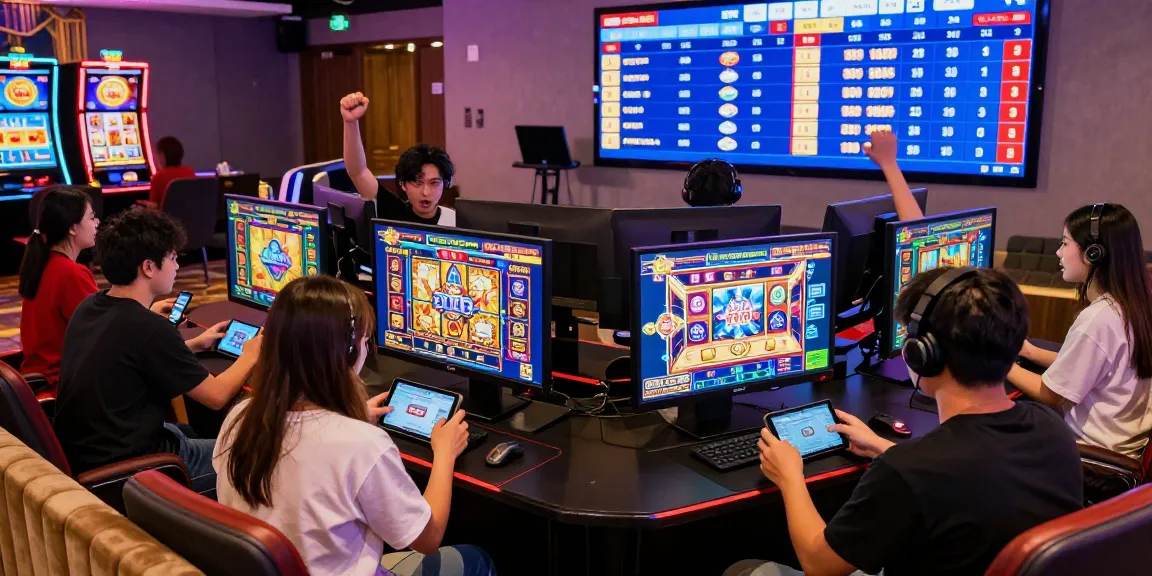 Exciting online gaming atmosphere showcasing deposit pulsa tanpa potongan in a vibrant casino setting.