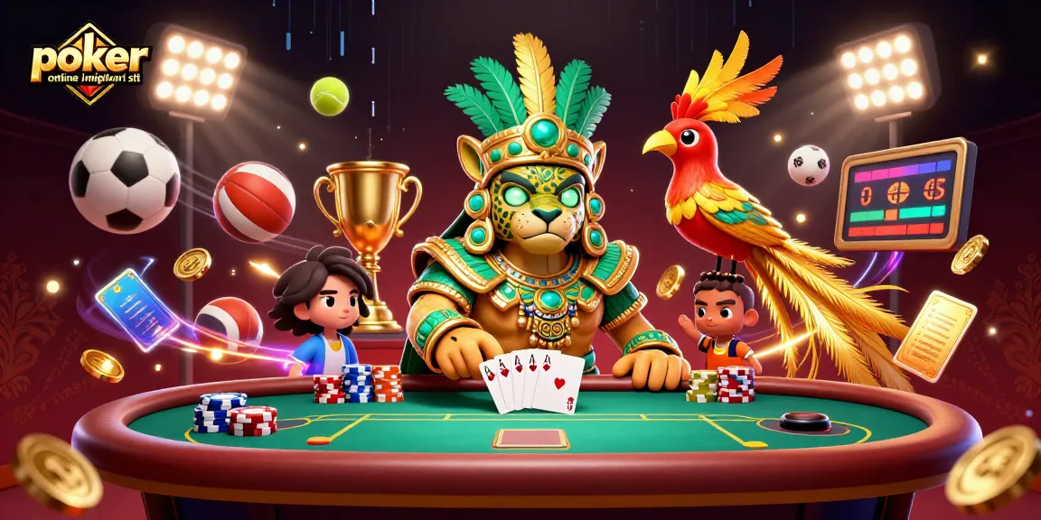 Gioca a poker online i migliori siti con un tavolo da poker, fiches e divertenti personaggi animati.