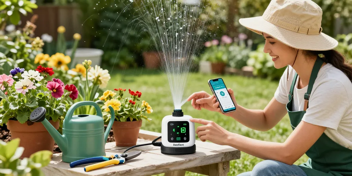 Using RainPoint WiFi water timer for effortless garden irrigation management